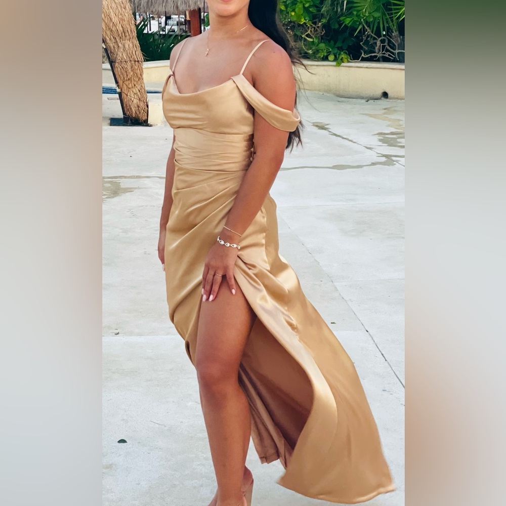 Gold Bridesmaid Dress